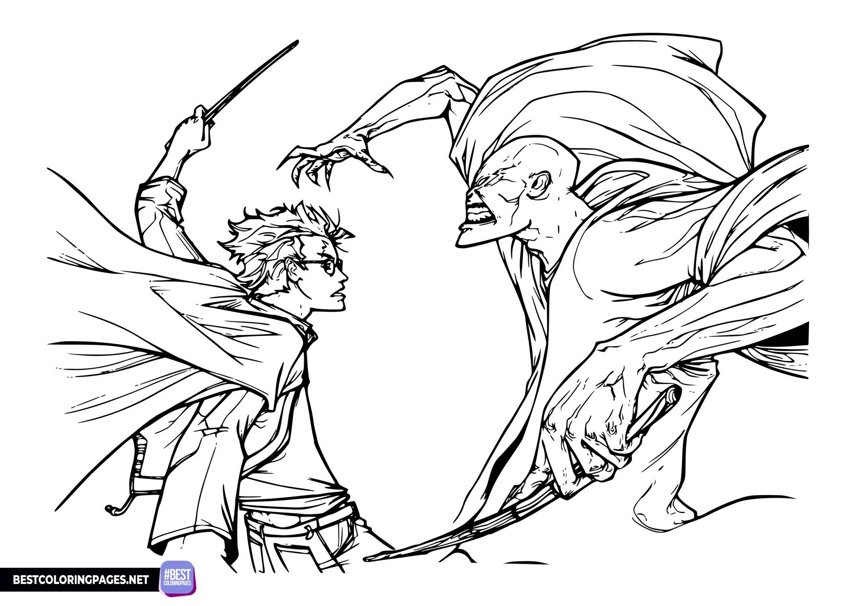 Printable Coloring Pages Voldermort