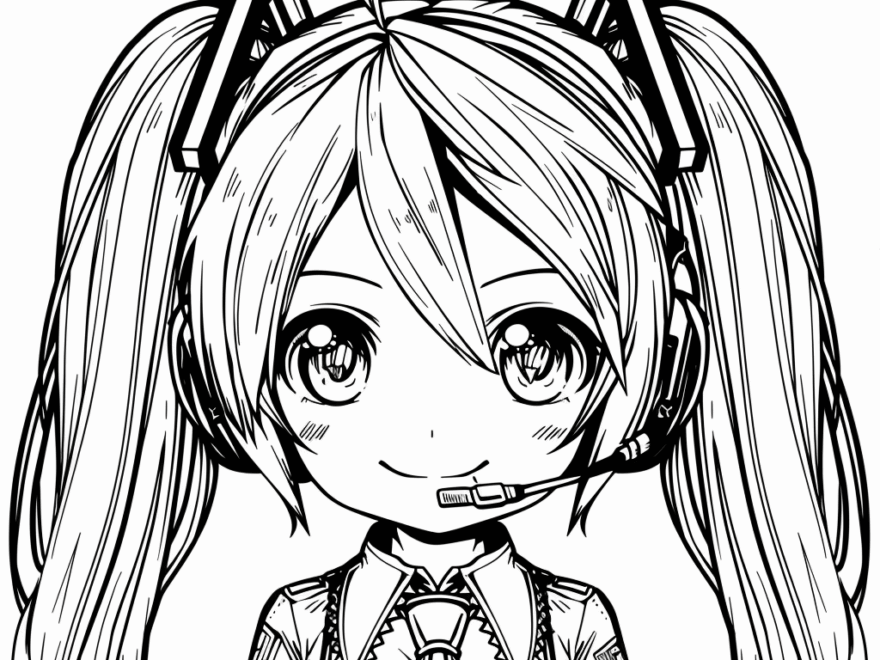 Hatsune Miku Printable Coloring Sheets Free Coloring Sheet Printables