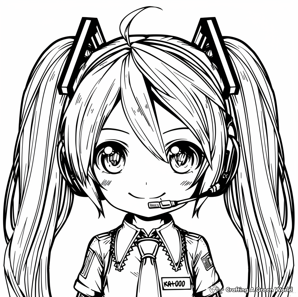 Hatsune Miku Printable Coloring Sheets Free Coloring Sheet Printables 