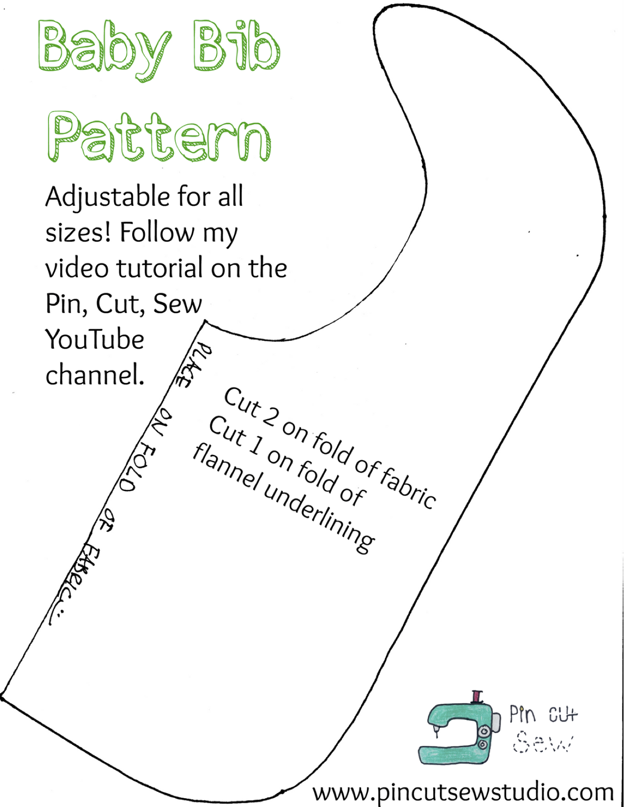 How To Sew A Baby Bib a Beginner Friendly Tutorial Pin Cut Sew 