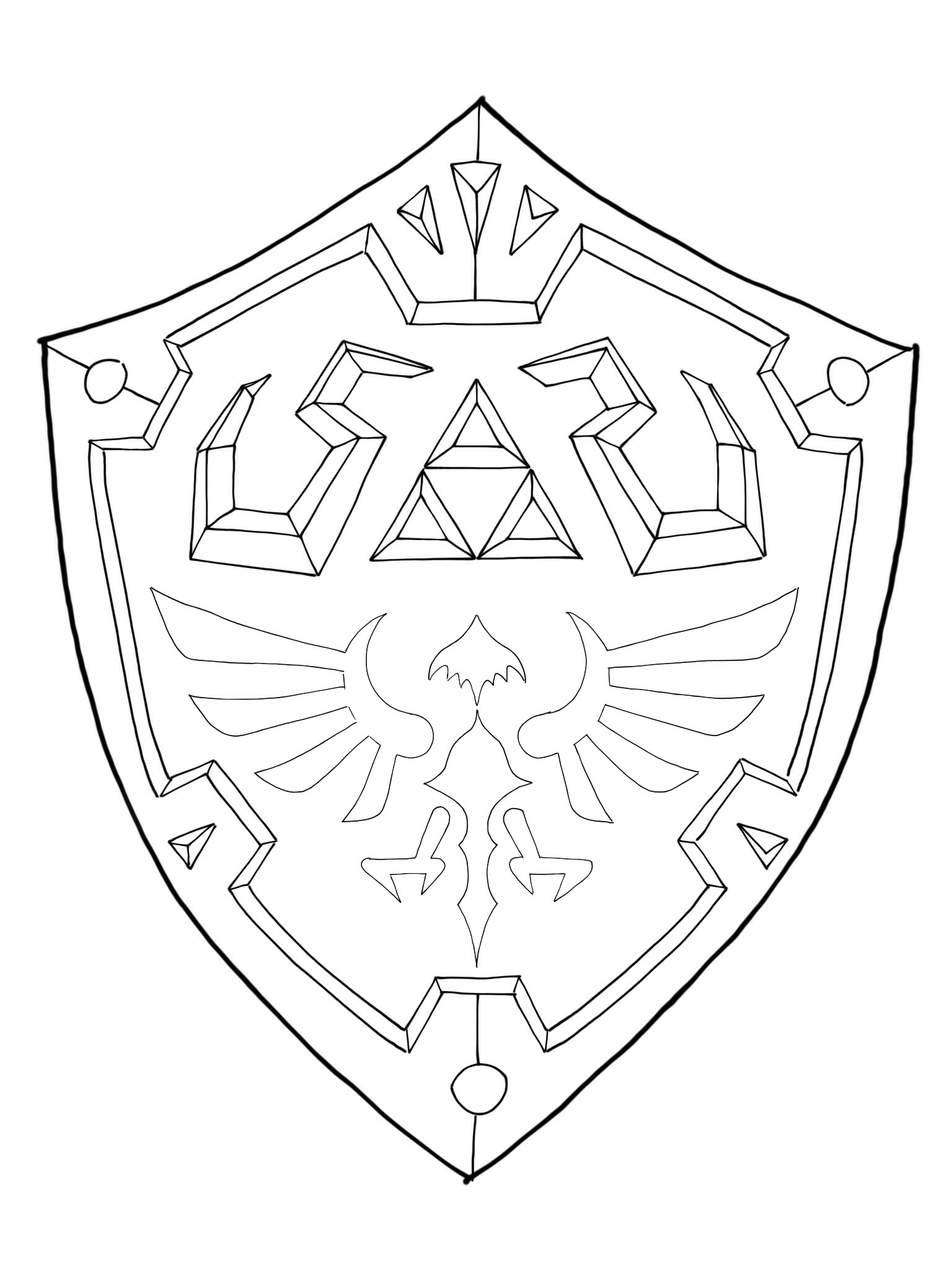 Hylian Shield Template By MaxM2015 On DeviantArt