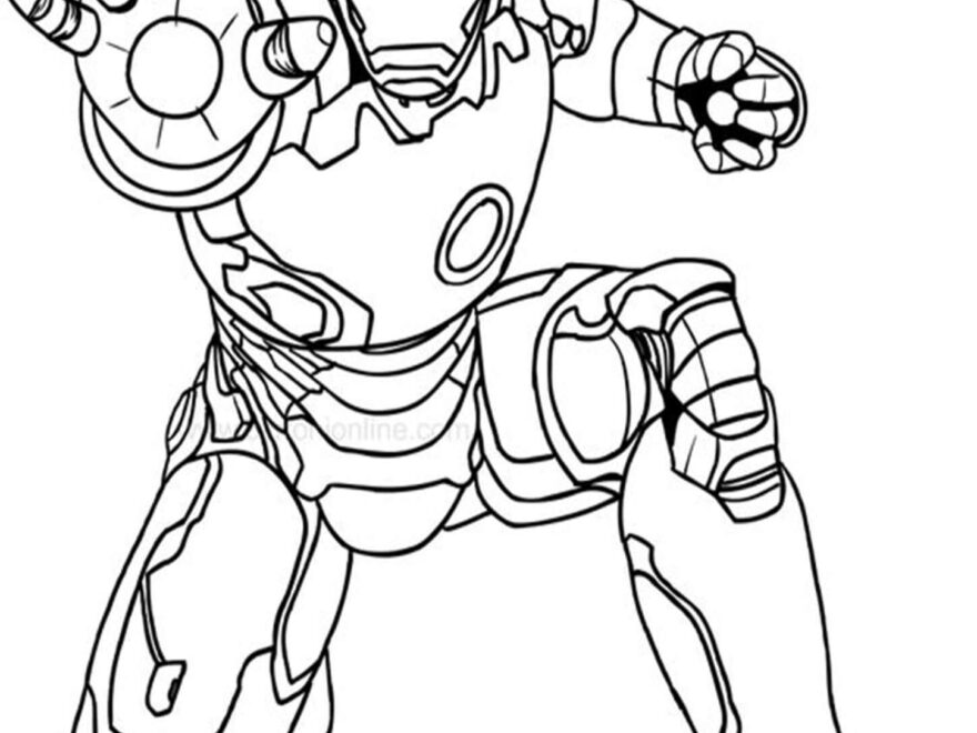 Iron Man Color Pages Printables