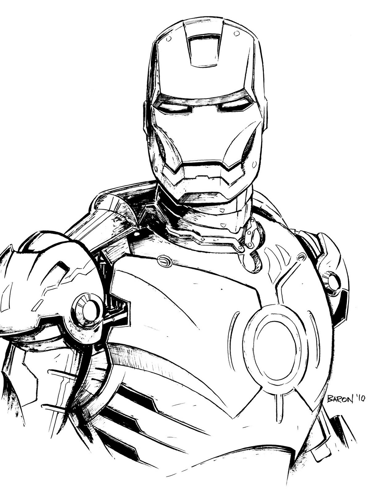 Iron Man Coloring Pages Printable