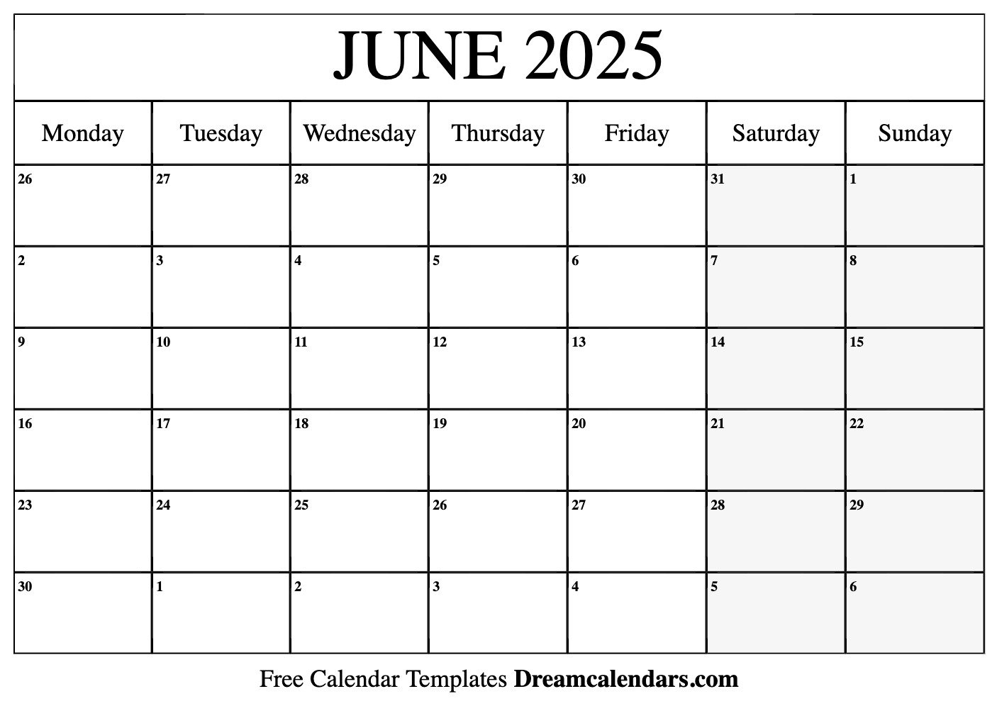July 2025 June 2025 Calendar Printable Free Images Archer Watriama
