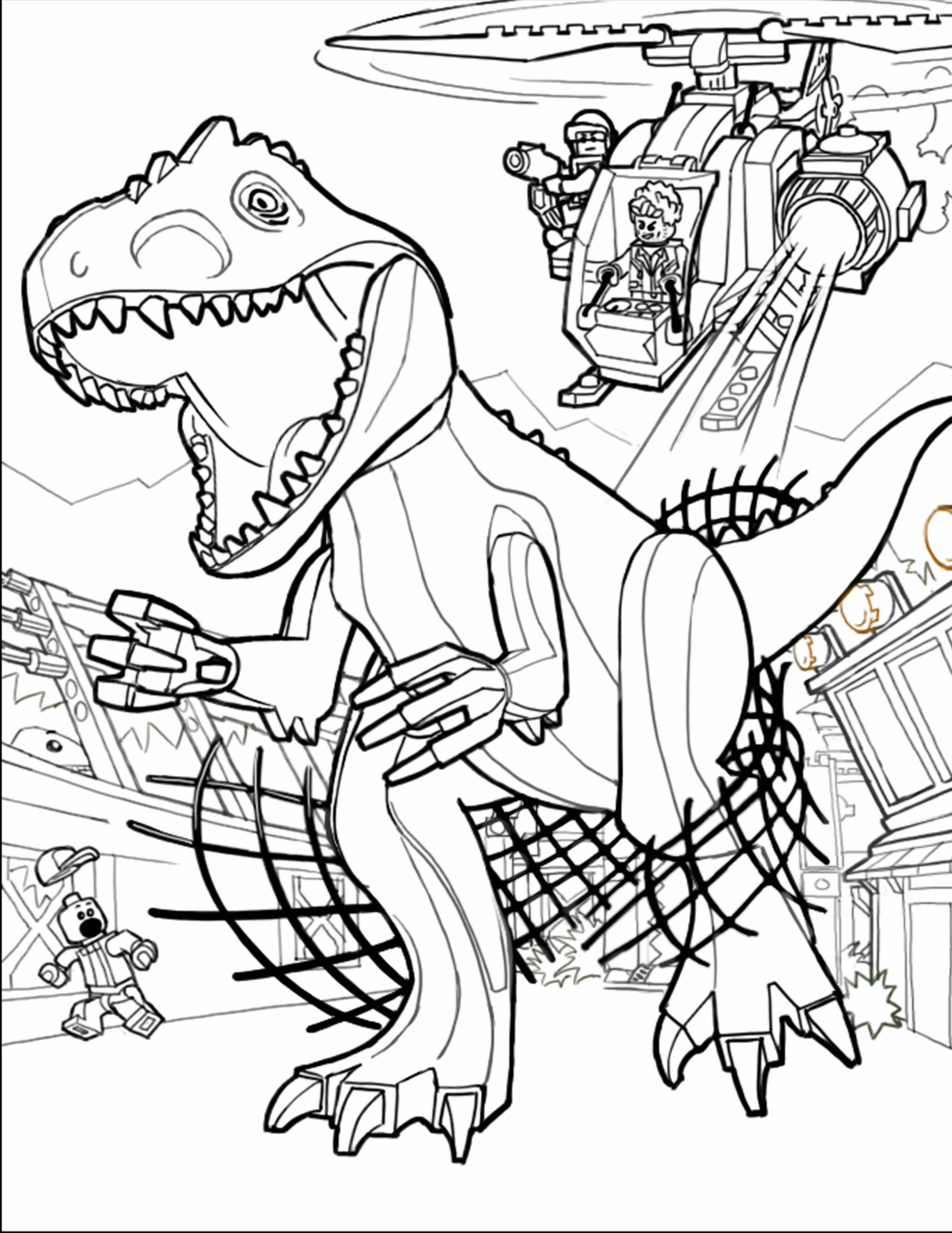 Jurassic World Dinosaur Coloring Pages At GetColorings Free 