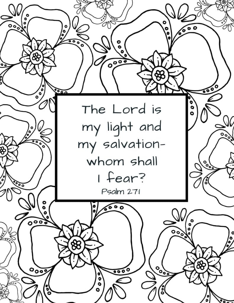 Kjv Bible Verse Coloring Pages Printable