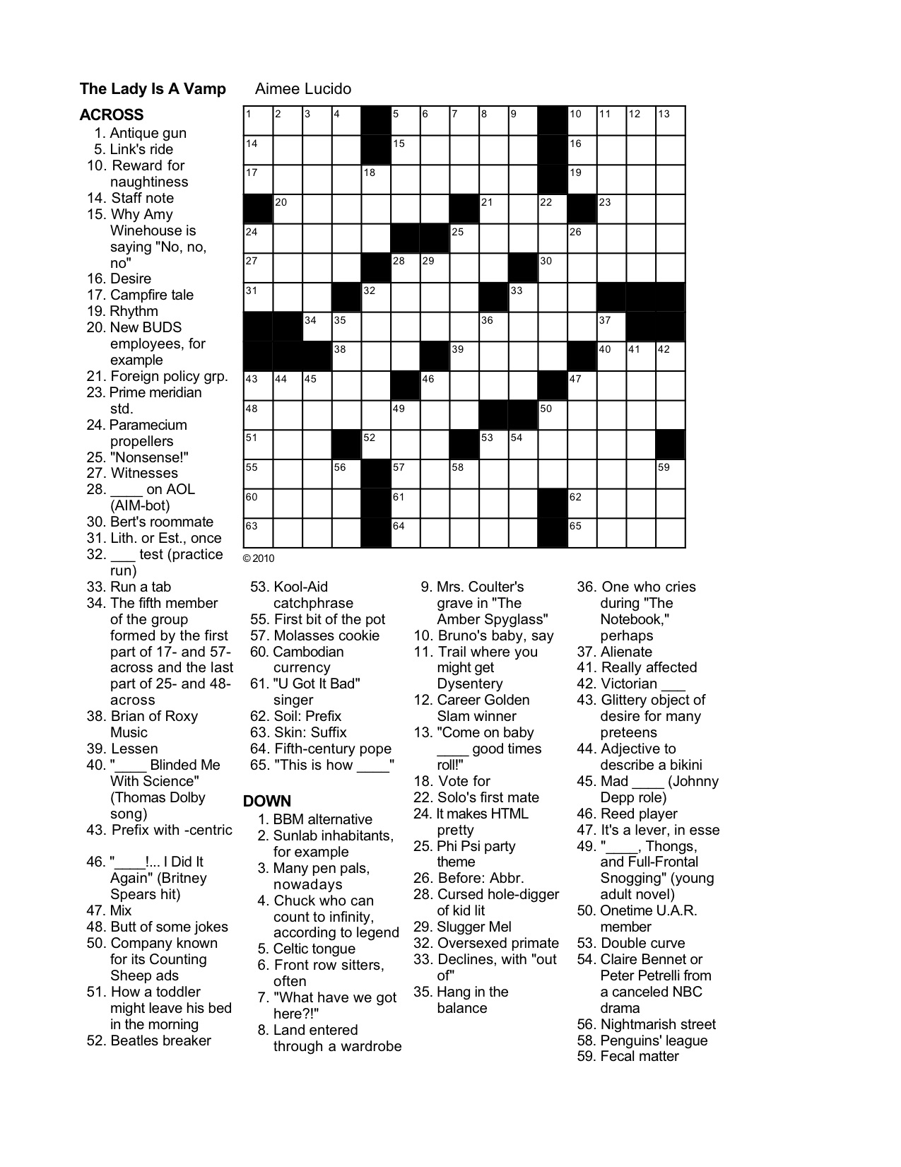 La Times Crossword April 30 2025 R Donna Miller