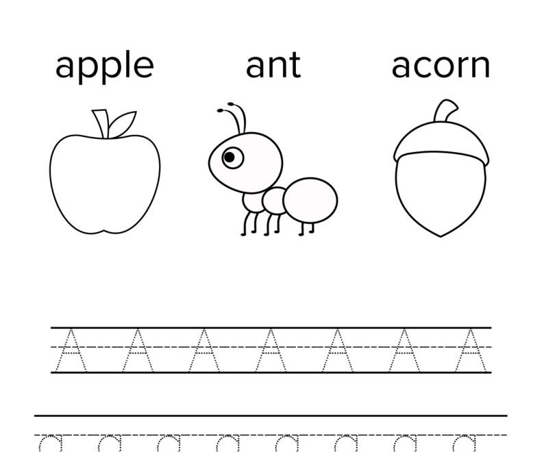 Letter A Worksheets 50 FREE Printables PrintaBulk