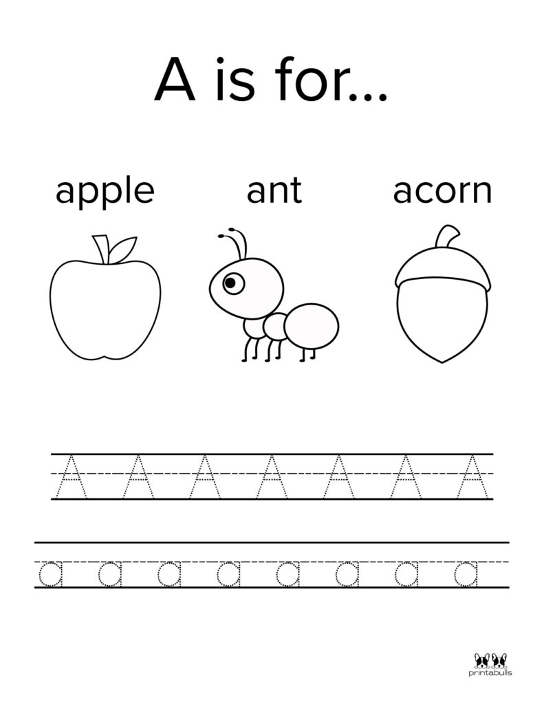 Letter A Worksheets 50 FREE Printables PrintaBulk
