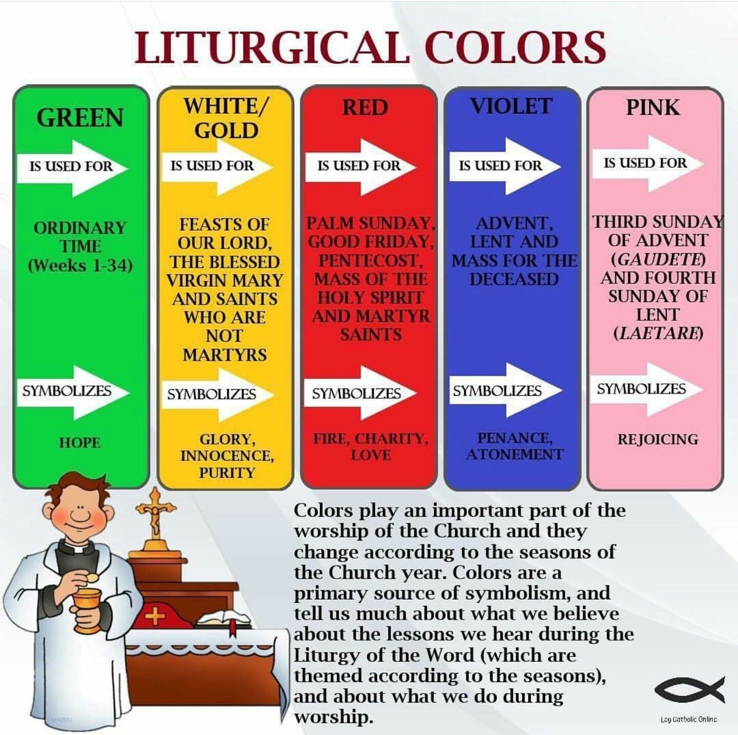Liturgical Calendar And Colors Printable Calendars AT A GLANCE