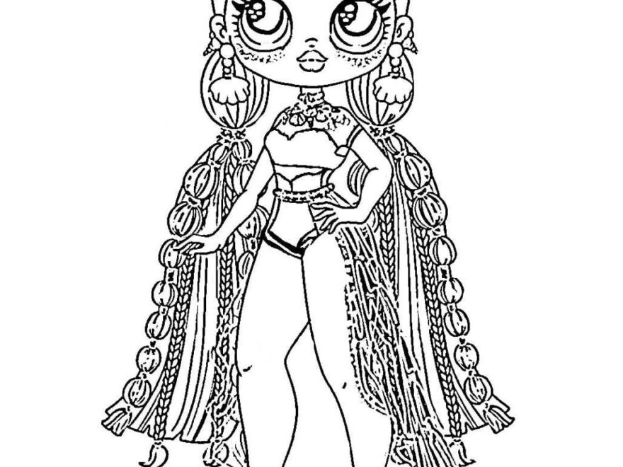LOL Surprise OMG Dolls Coloring Pages Printable Book For Kids