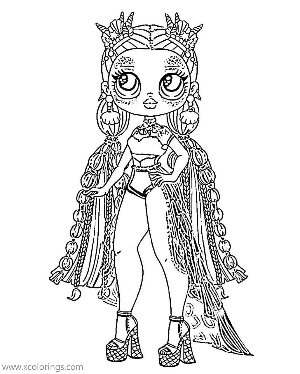 LOL Surprise OMG Dolls Coloring Pages Printable Book For Kids 