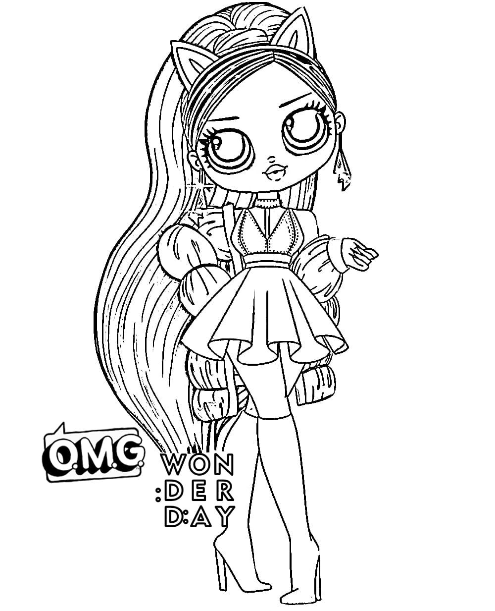 Lol Surprise Omg Dolls Coloring Pages Printable