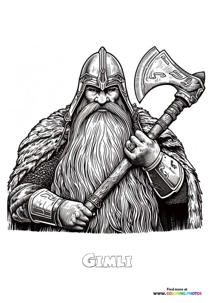 Lord Of The Rings Coloring Pages For Kids Free Print Or Download