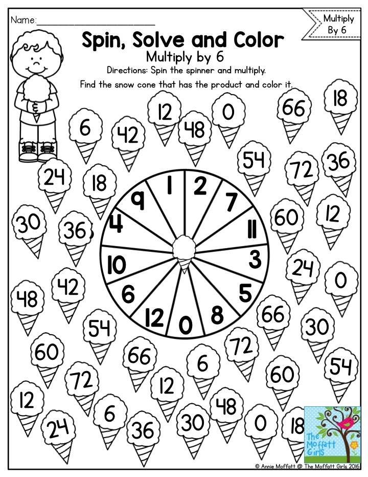 Math Games Printable 3rd Grade
