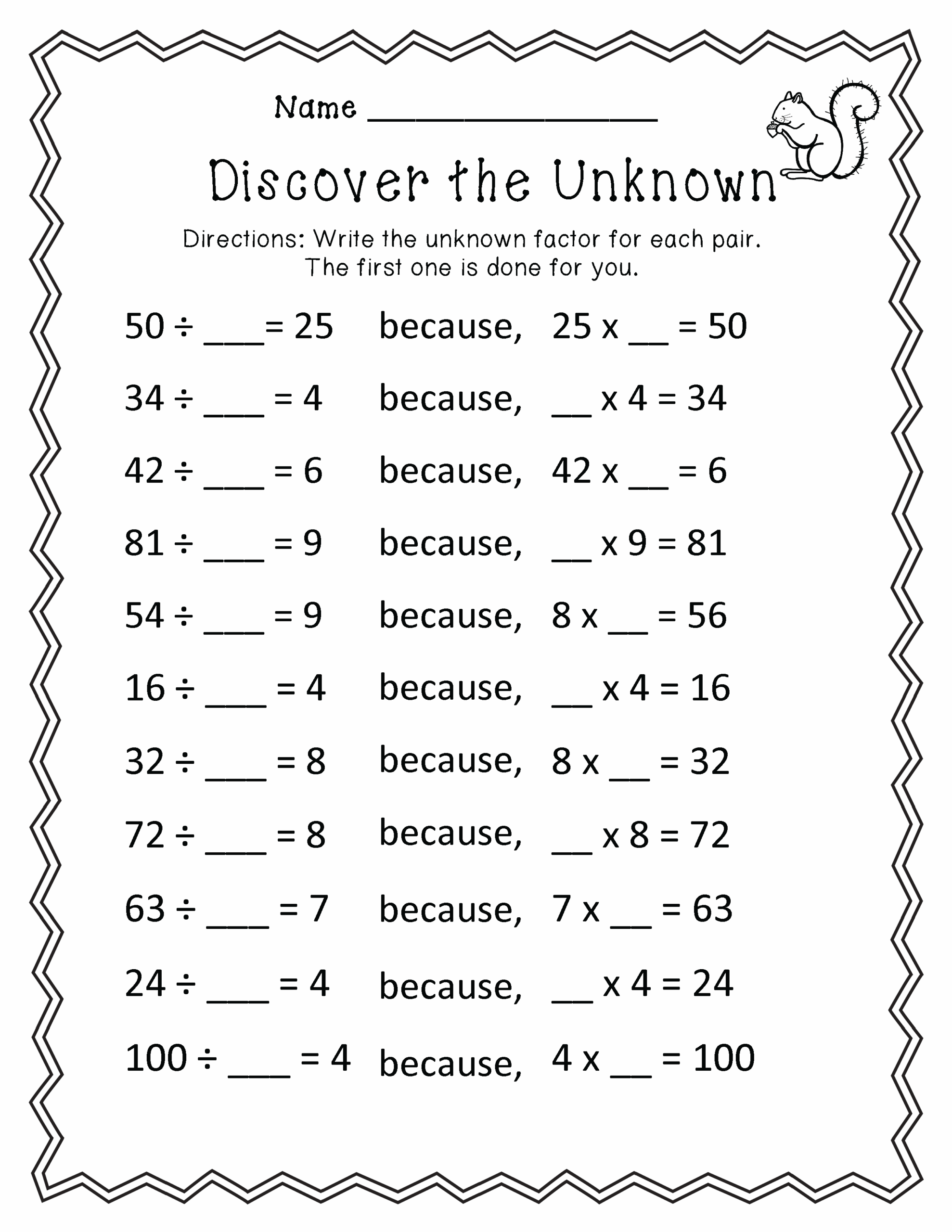 Math Sheets For 3rd Graders Free Printables