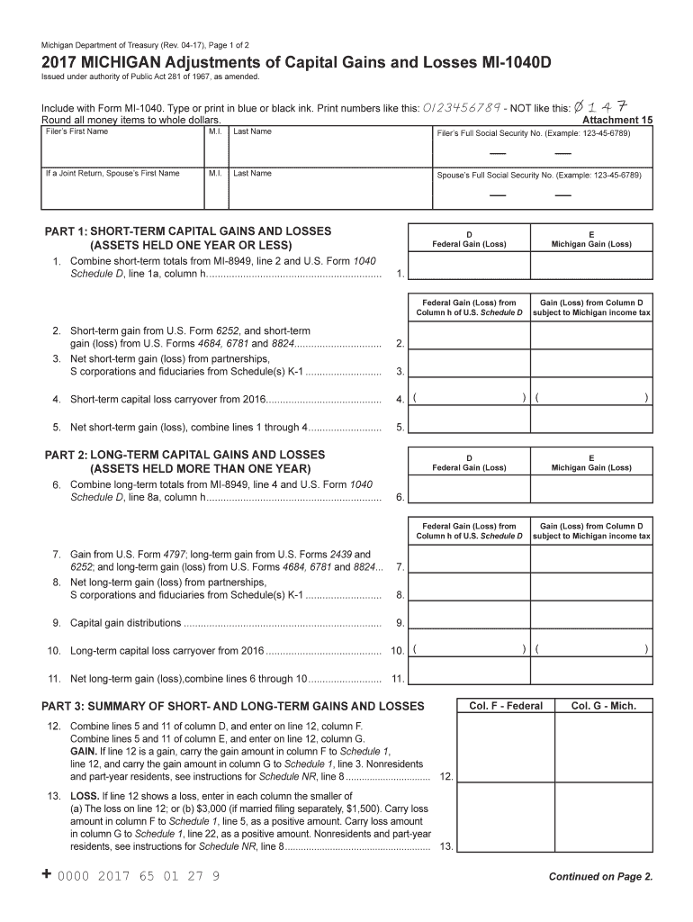Michigan Tax Forms Printable Printable Forms Free Online