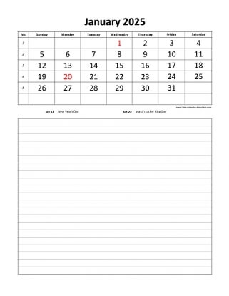 Monthly 2025 Calendar Free Printable With Grid Lines Designed 