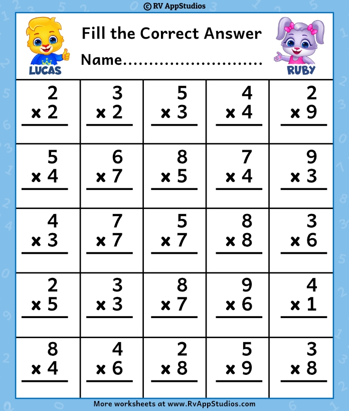 Multiplication Worksheets Grade 3 Download Free Printables For Kids  Multiplication Worksheets Grade 3 Download Free Printables For Kids