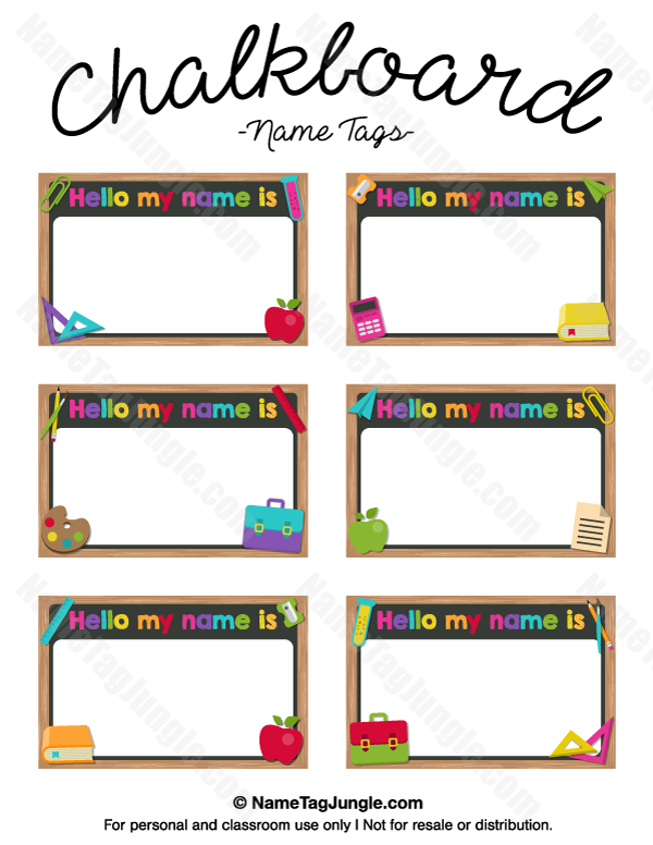 Name Tags For Cubbies Printable Wanda J Leblanc