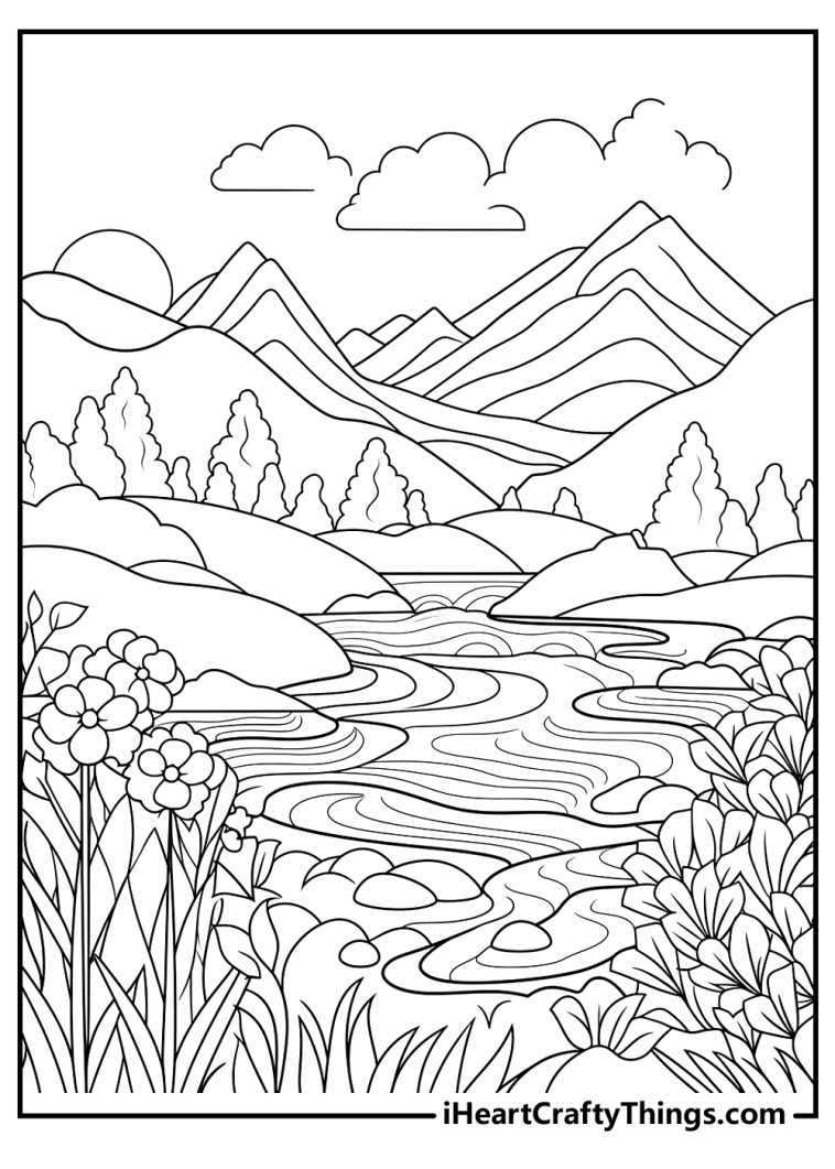 Nature Coloring Pages 100 Free Printables 