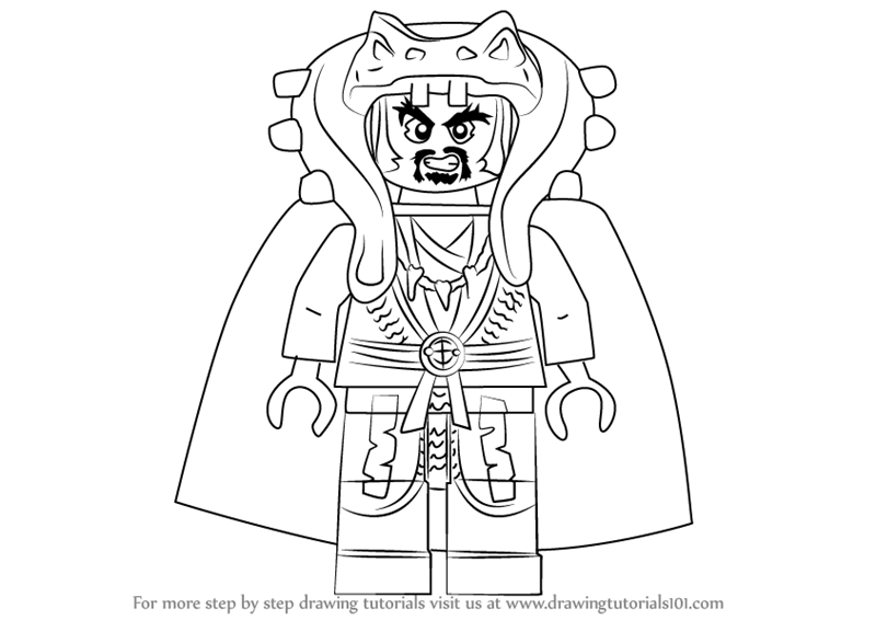 Ninjago Chen Coloring Page For Kids Free Lego Ninjago Printable 