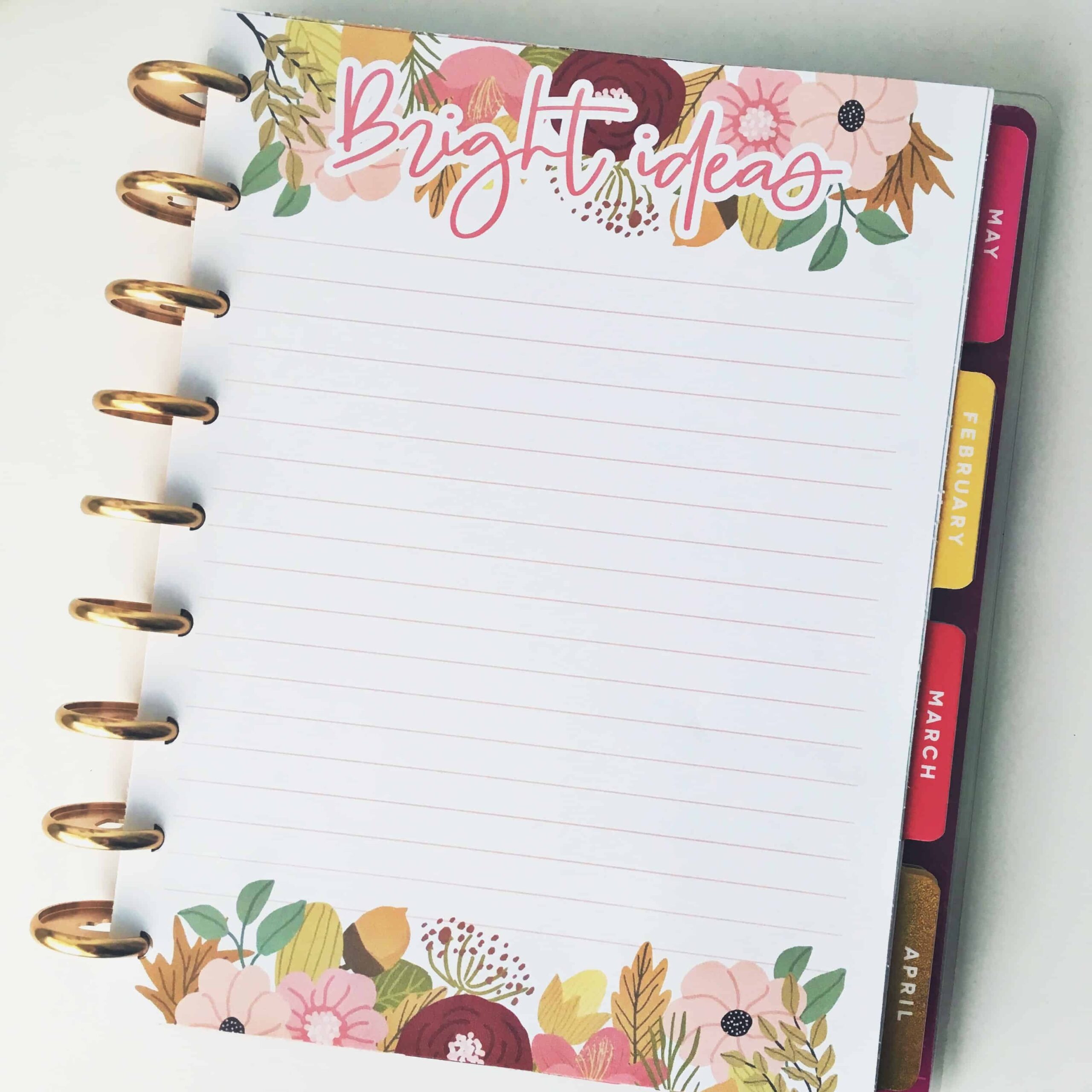Free Printable Happy Planner Inserts