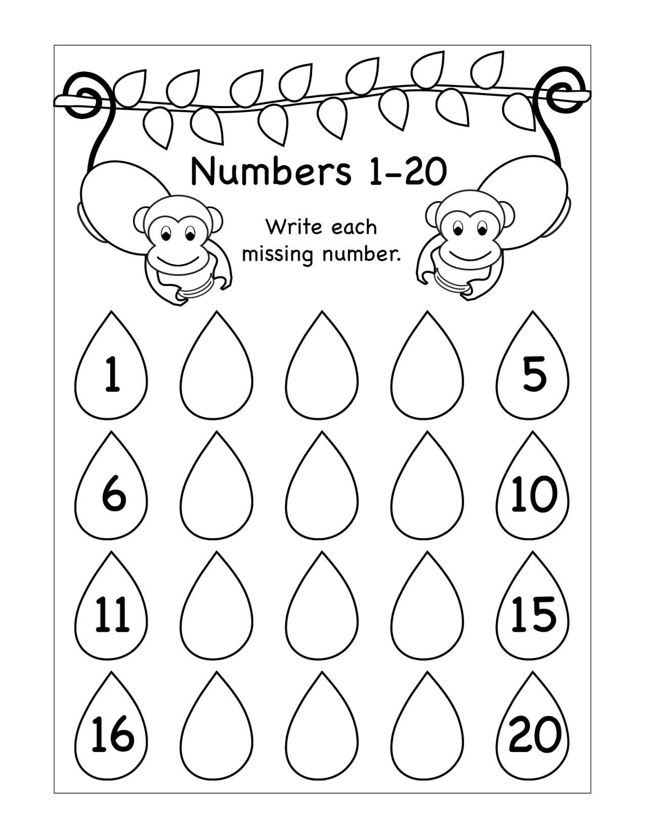 Number 10 To 20 Worksheets