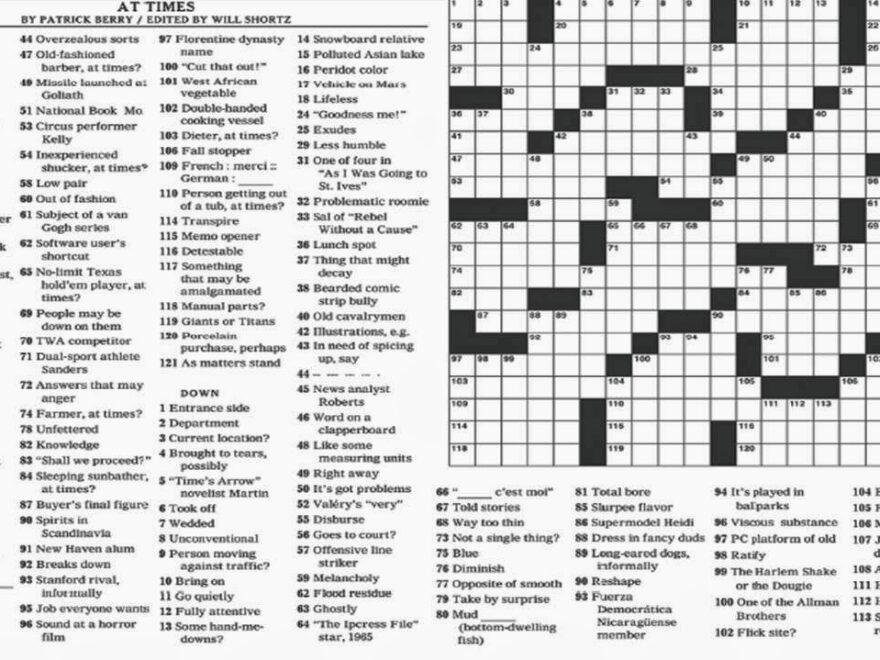 Nytimes Mini Crossword Answers 5 25 2025 Fern Mariann