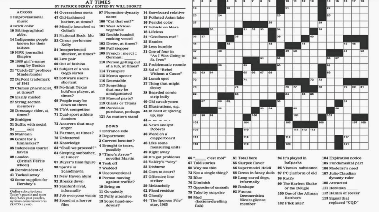 Nytimes Mini Crossword Answers 5 25 2025 Fern Mariann
