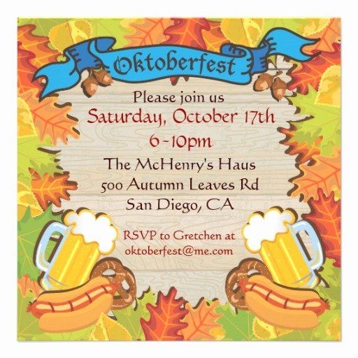 Oktoberfest Invitation Template Free Printable Templates