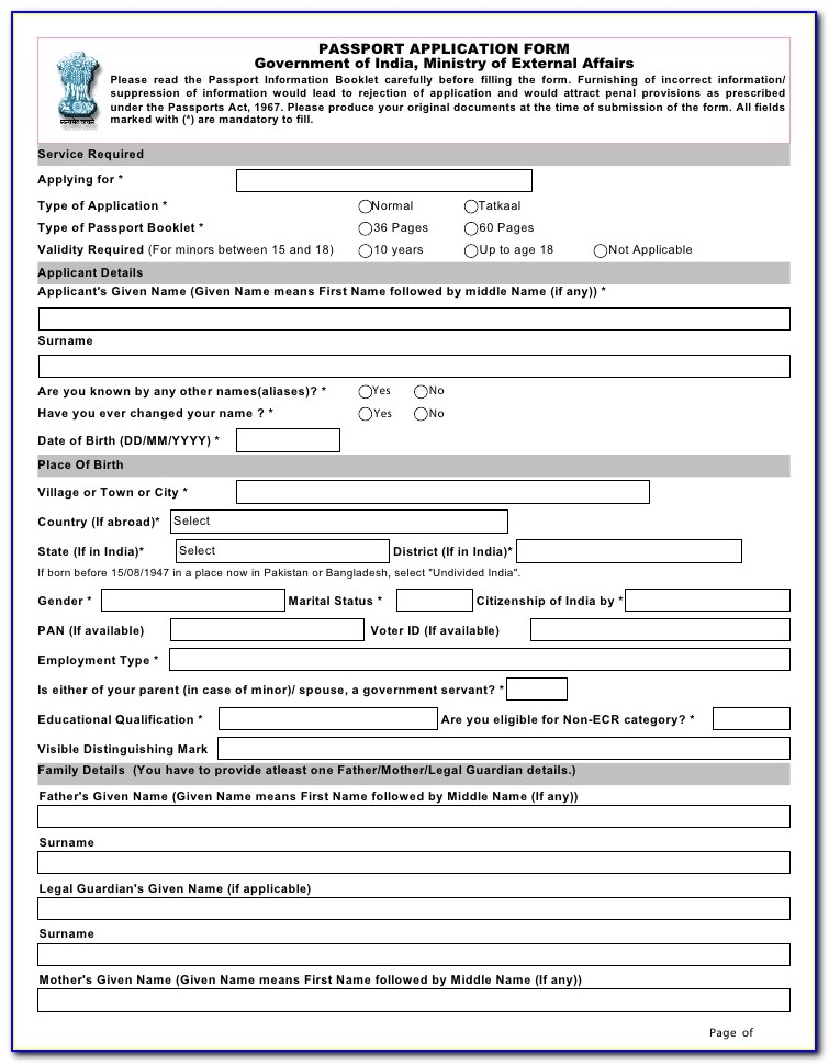 Passport Renewal Form Post Office Printable Form 2024