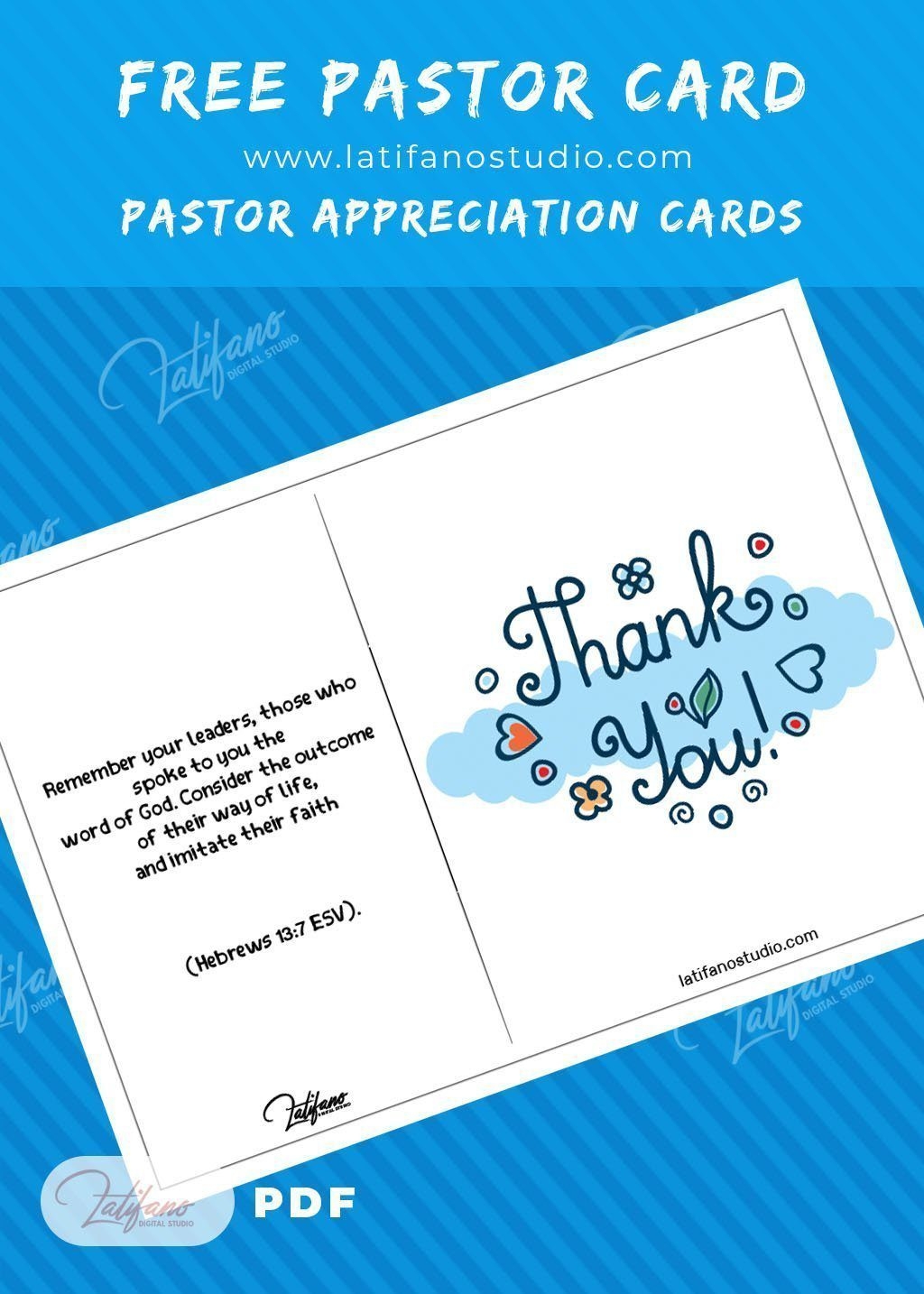 Pastor Appreciation Cards Free Printable Free Printables And Worksheets