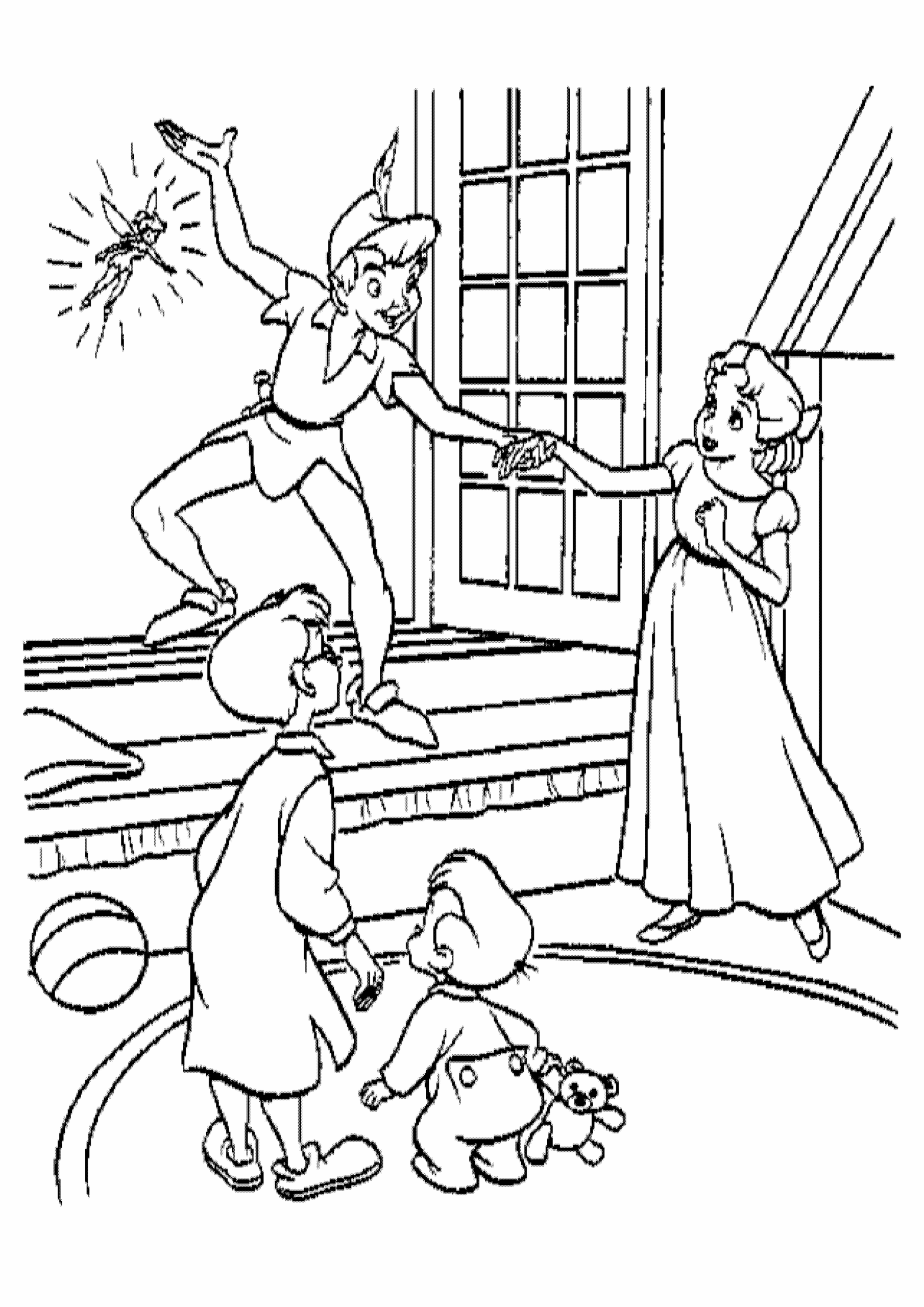 Peter Pan Coloring Pages Free Printable