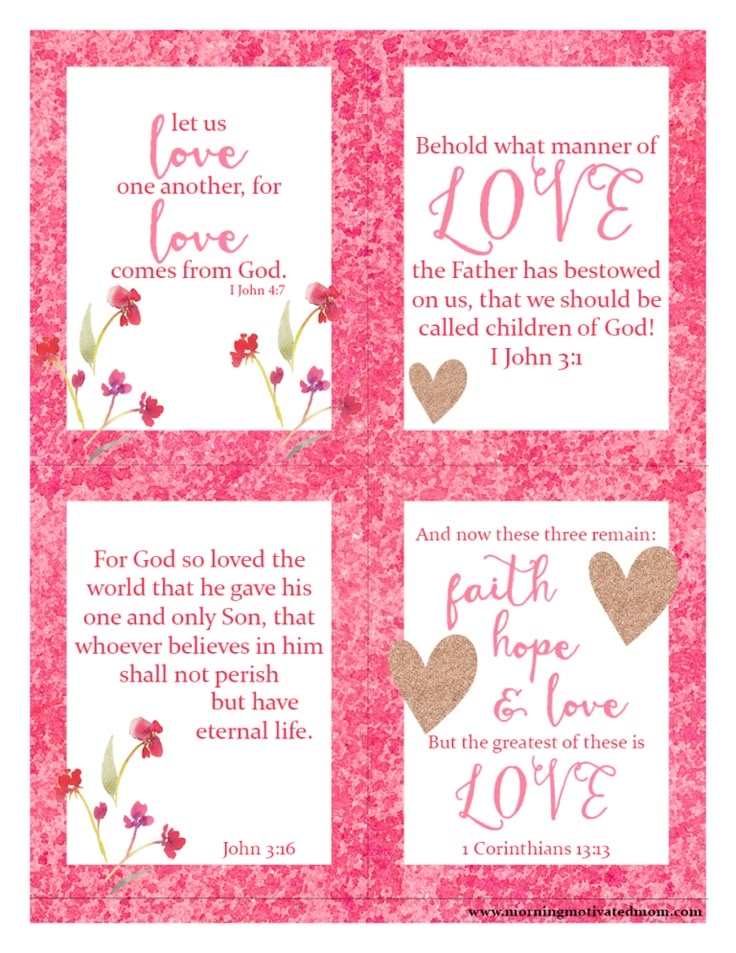 Free Scripture About Love Printables