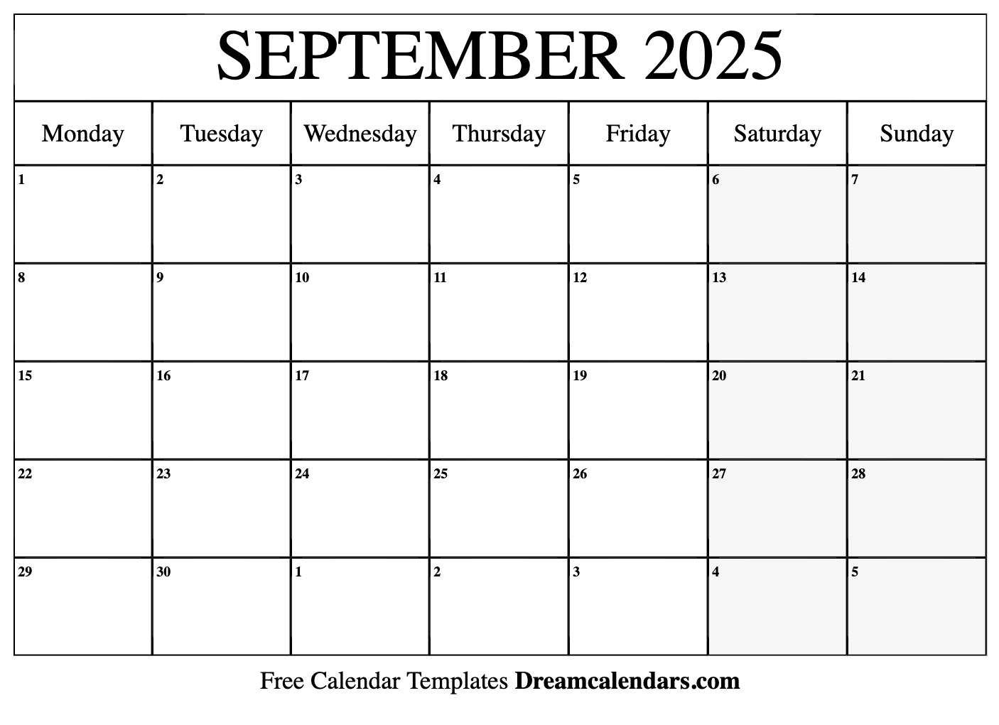 Print 2025 September Calendar Printable Free 2025 James Kemp