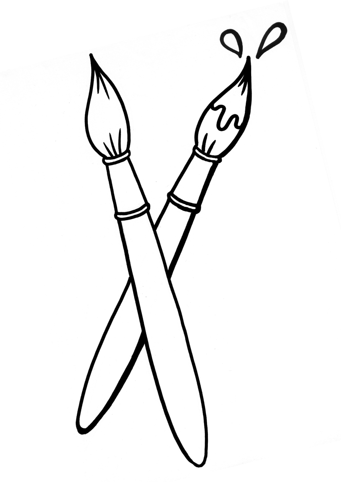 Printable Paint Brush Template