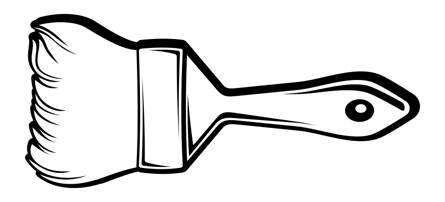 Print Out Coloring Paint Brush Coloring Pages