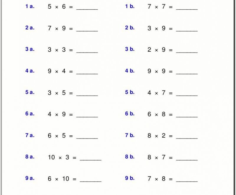 Printable 4th Grade Math Worksheets Printable Worksheets