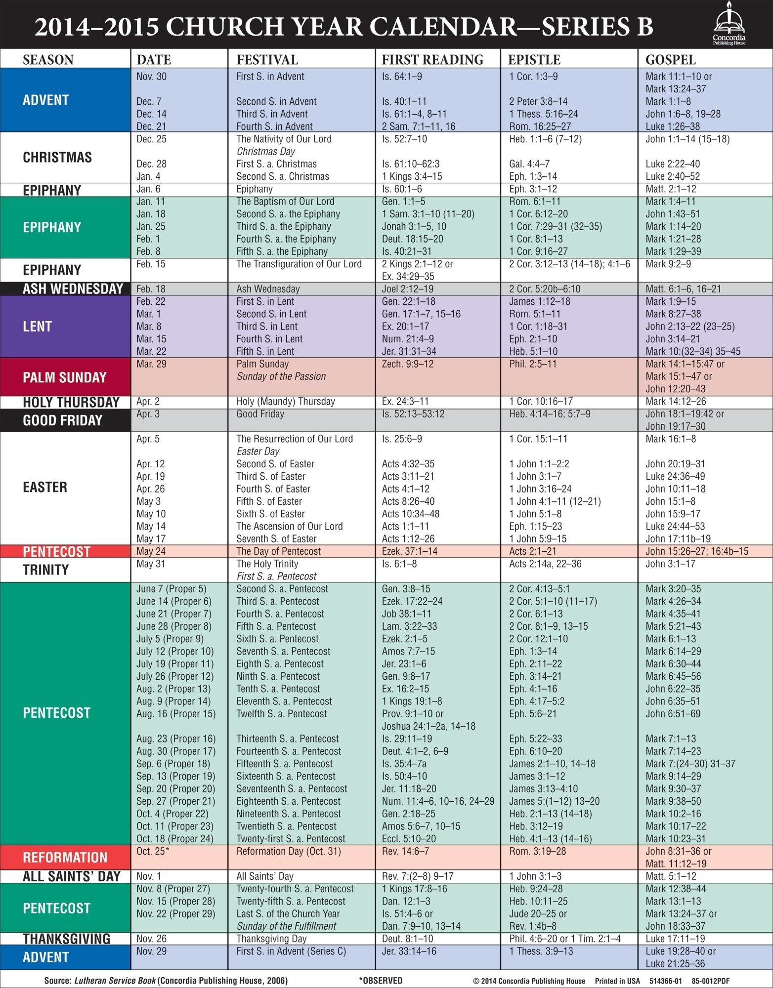 Printable Catholic Liturgical Calendar 2025 Cameron Fitchett