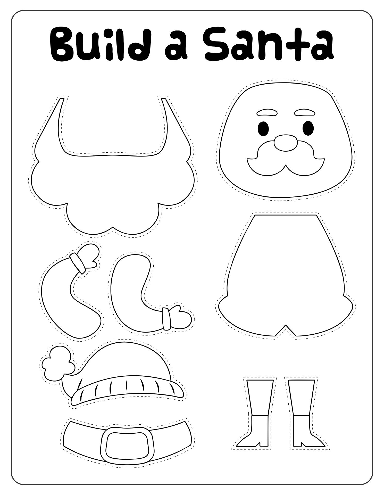 Printable Christmas Craft Templates Printable Free Templates