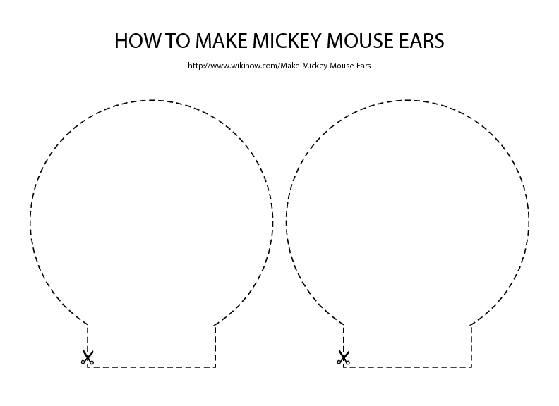 Printable Diy Disney Ears Template