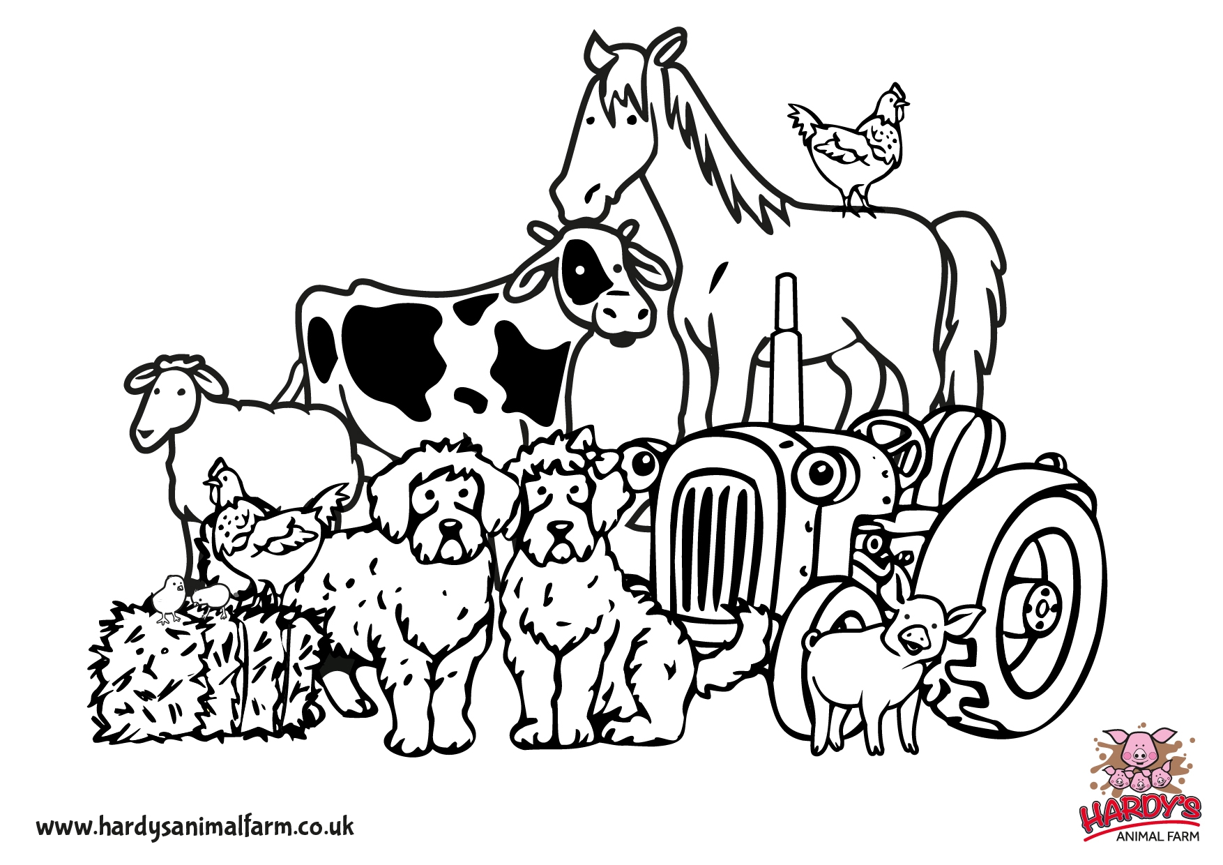 Printable Farm Animal Coloring Pages