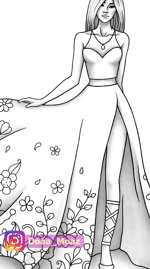 Free Printable Fashion Design Coloring Pages