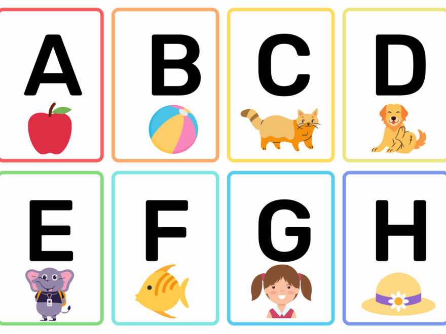 Printable Flash Cards Alphabet On The Following Pages In This