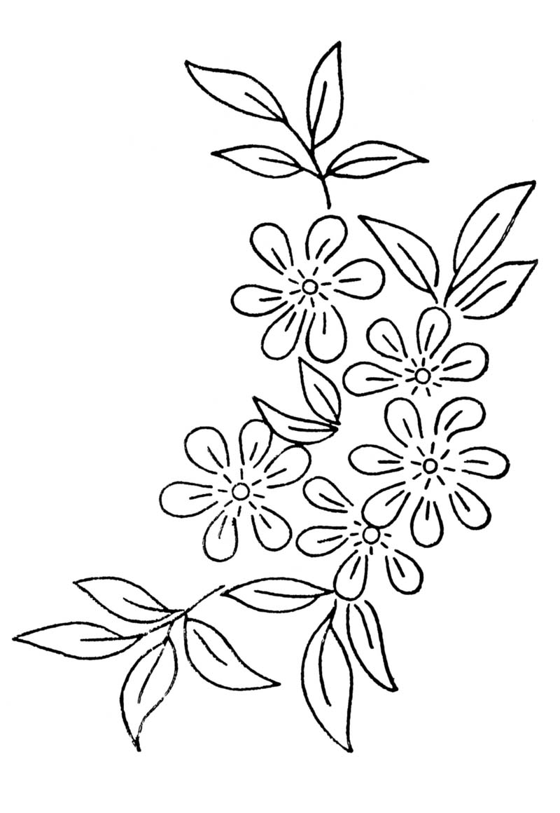 Printable Flower Embroidery Patterns