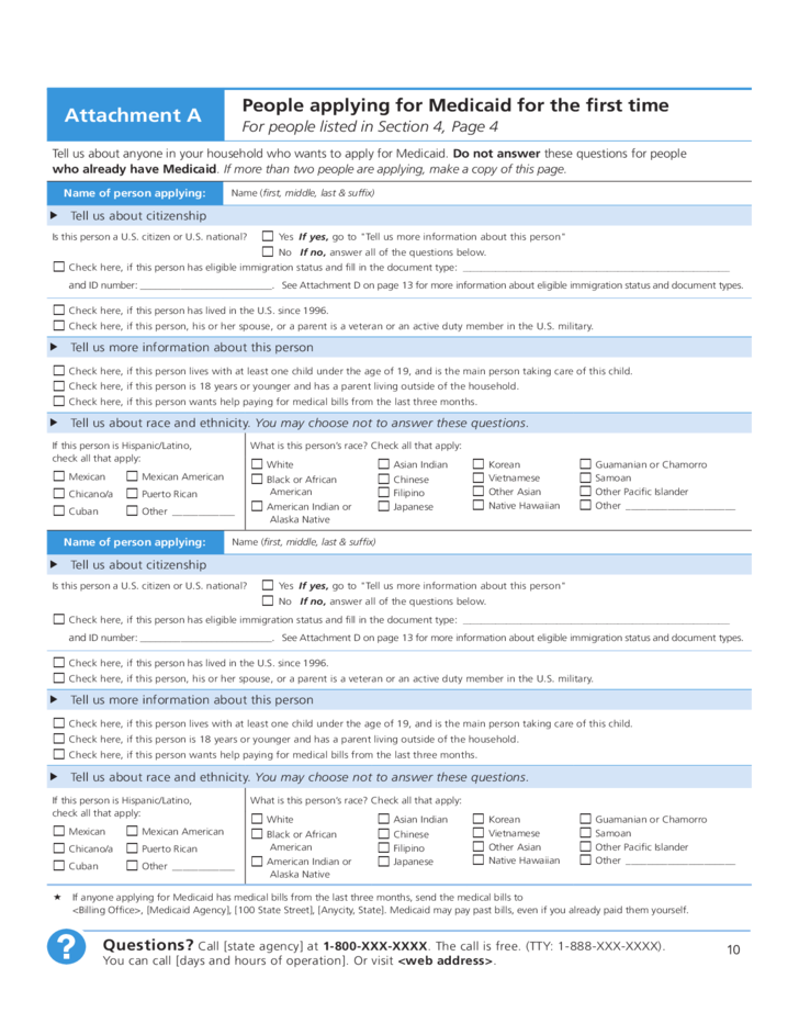 Printable Renewal Form For Medicaid