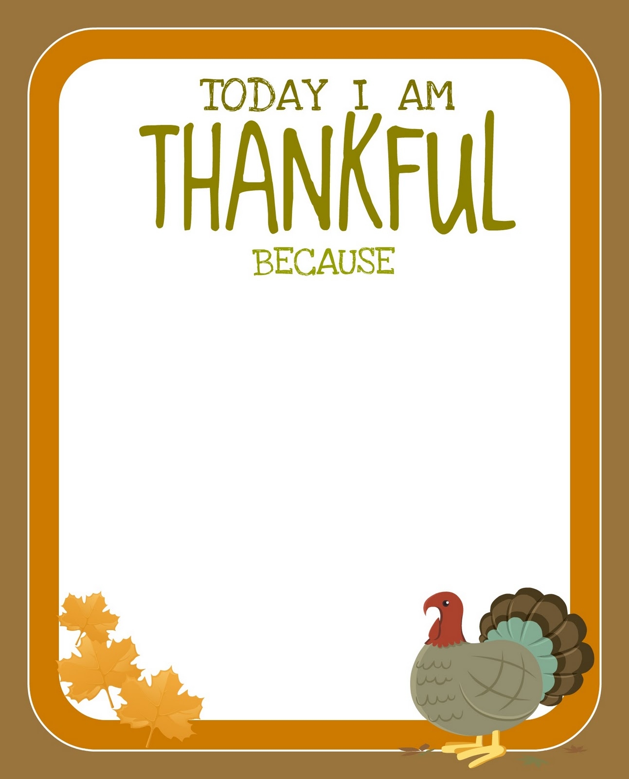  PRINTABLE Free Thanksgiving Printable 