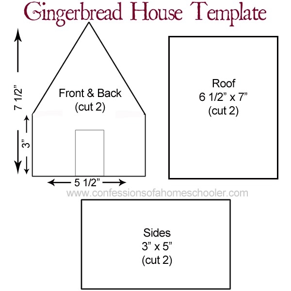 Printable Gingerbread House Templates Pdf