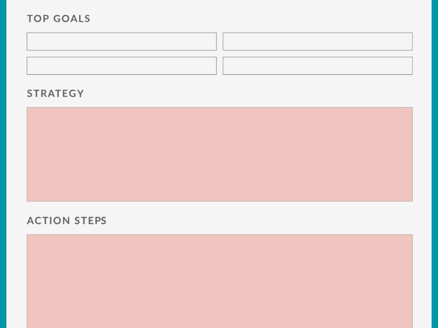 Printable Goal Planner Templates